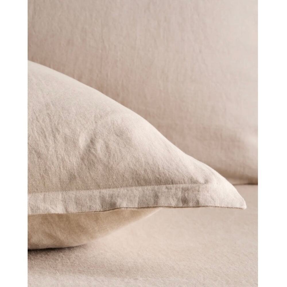 Quince European Linen Euro Sham 26X26 Toffee NWOT #17